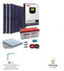 Kit fotovoltaico a isola da 1kW con accumulo da 3kW