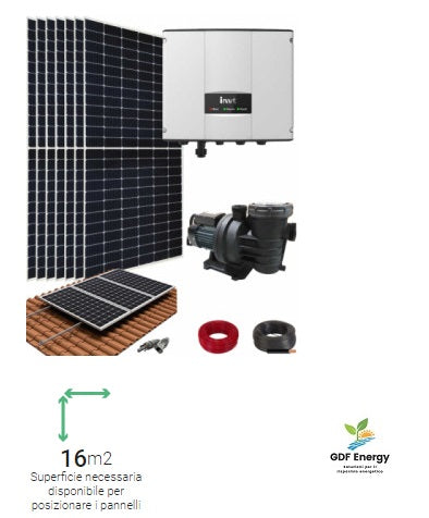 Kit fotovoltaico pompa piscina da 2hp