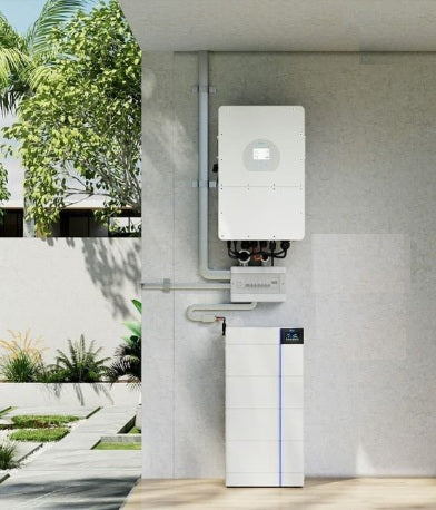 12kW Impianto fotovoltaico Trifase casa isolata Deye 48v 380V con Batteria al Litio Deye AIW 20kWh