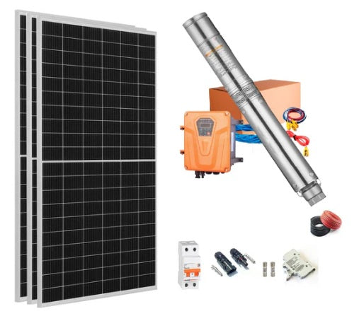 320 mt. Kit pompa pozzo fotovoltaica solare max. prevalenza 320mt. 14000 litri/ora