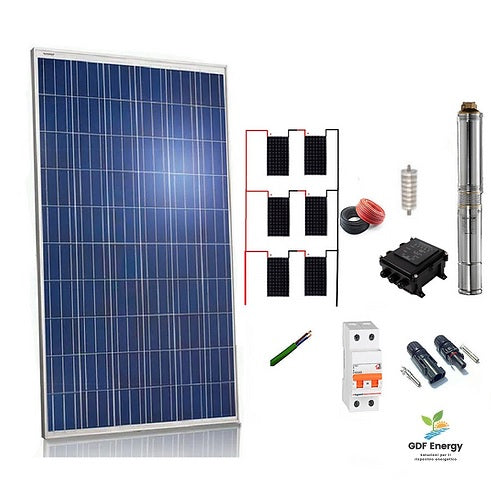 Kit pompa pozzo ad energia solare 106 mt. 