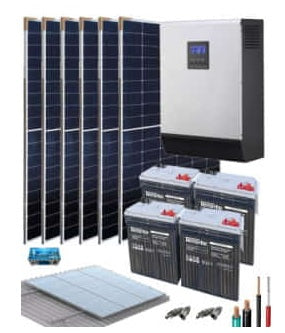 Kit Solar Fotovoltaico 5000W 24V 12800Whdia